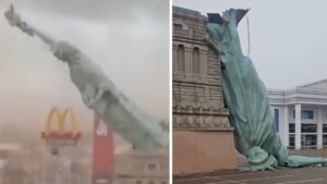 Powerful Storm Topples Brazil’s Iconic Statue of Liberty