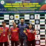 AM Badminton Academy Players Shine at All India Sub-Junior Ranking Tournament held at Jaipur from 28th January to 5th February 2026.